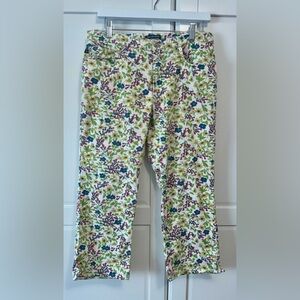 Polo Jean Co. Ralph‎ Lauren Floral Capri Casual Pants Size:8
